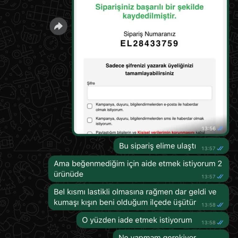Dominatrend Domina Trend Firmasının Sattığı Ürünü İade Almamaları