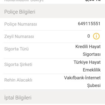 VakıfBank Erken Kapanan Kredilerimin Sigorta İptali