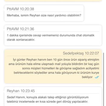 PTT Kargo Epttavm 10 Gündür Kargomu Teslim Etmedi