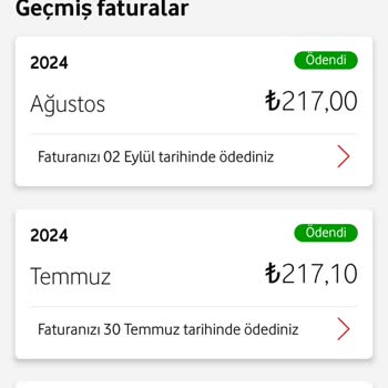 Vodafone Şişirilmiş Tarife Ücreti