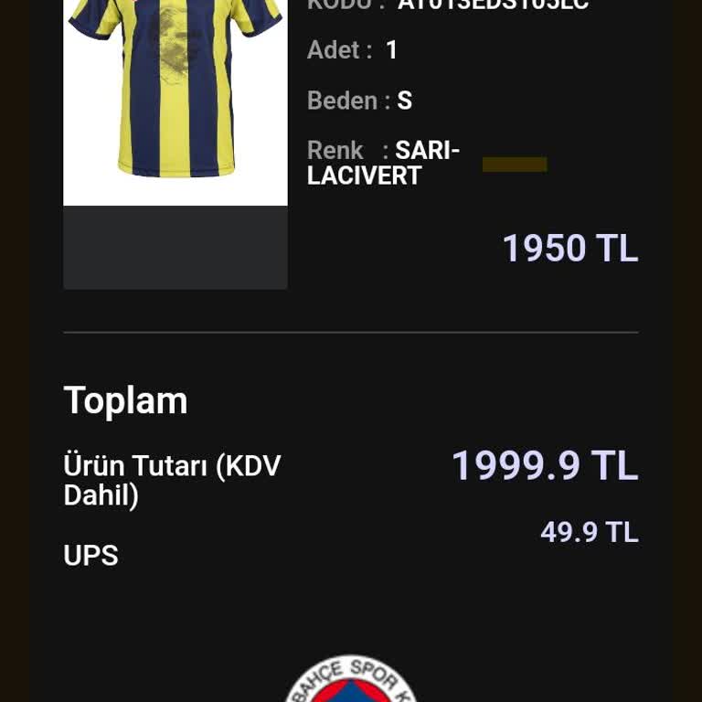 Fenerium Kargo Elime Ulaşmadı