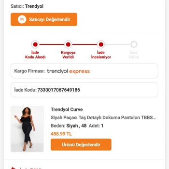 Trendyol Milla İade Sureci