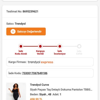 Trendyol Milla İade Sureci