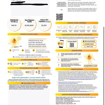 Enerjisa İstanbul Anadolu Yakası Elektrik Perakende Enerjisa Elektrik Tüketim Bedeli Ücretini Fazla Alma Hatası