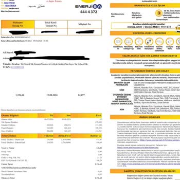 Enerjisa İstanbul Anadolu Yakası Elektrik Perakende Enerjisa Elektrik Tüketim Bedeli Ücretini Fazla Alma Hatası