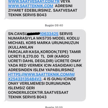 Saat & Saat Garantide Ücret Mağduruyum