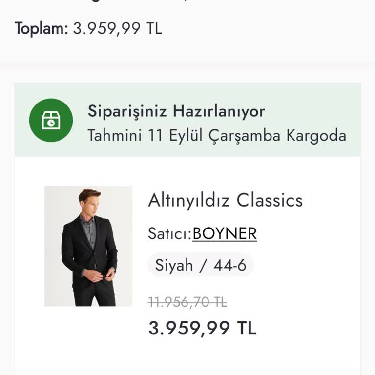 Boyner Online Siparişimi Kargolamıyor, Bilgi Paylaşmıyor