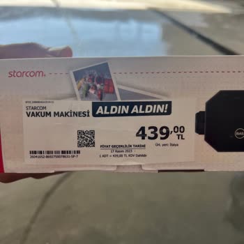 Mersin Gözne A101 Starcom Vakum Makinesi Hk