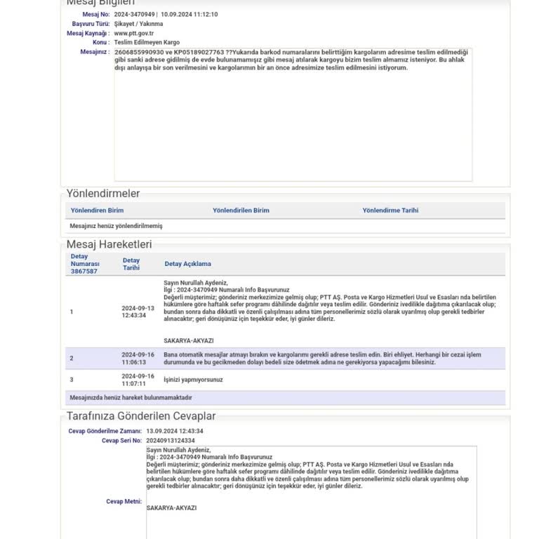 PTT Kargo Adrese Teslim Edilemedi Yalanı