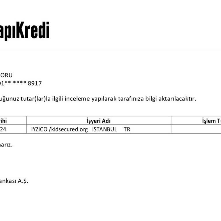 iyzico Hesabımdan İzinsiz Para Çekilmesi