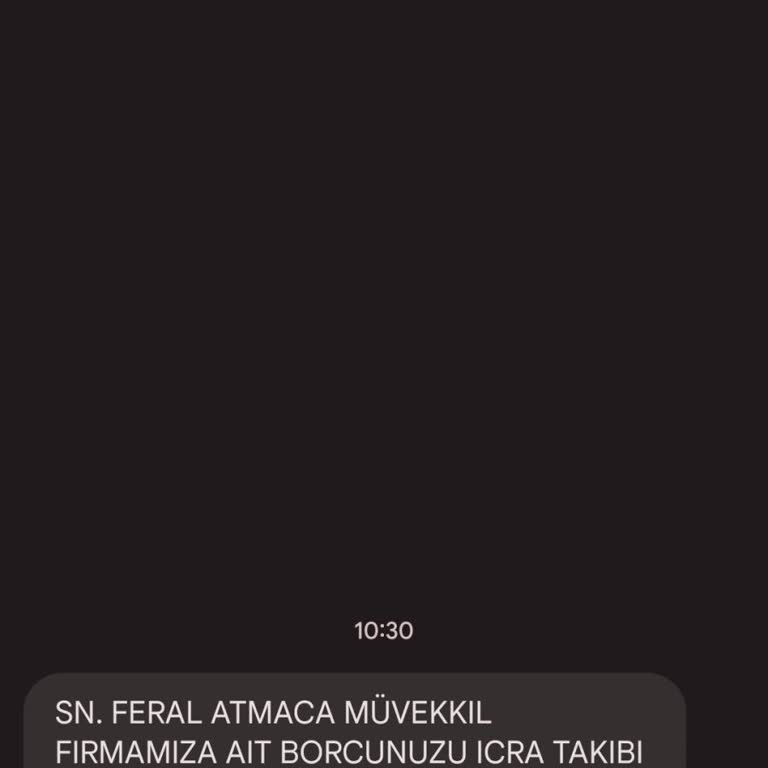 UCKOCLAR HK (SMS) İzinsiz Kişisel Veri Kullanımı Ve Sahte İcra Takibi Mesajı