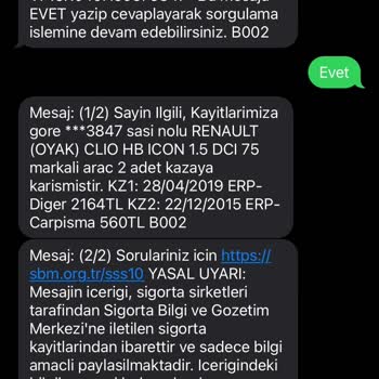 VHV Sigorta Tam Hasar İptal Eki Hatalı Dosya