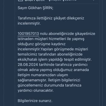 Digiturk Kendi Yaptığı Hatayı Müşteriye Yıkıyor