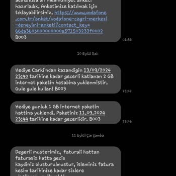 Vodafone Faturalı Hattımı Faturasız Yapma Talebim Gerçekleşmedi