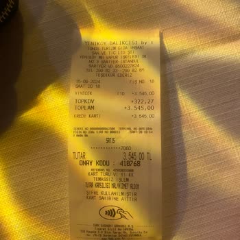 Yeniköy Balıkçısı Masa Ve Kuver Ücreti Şoku!