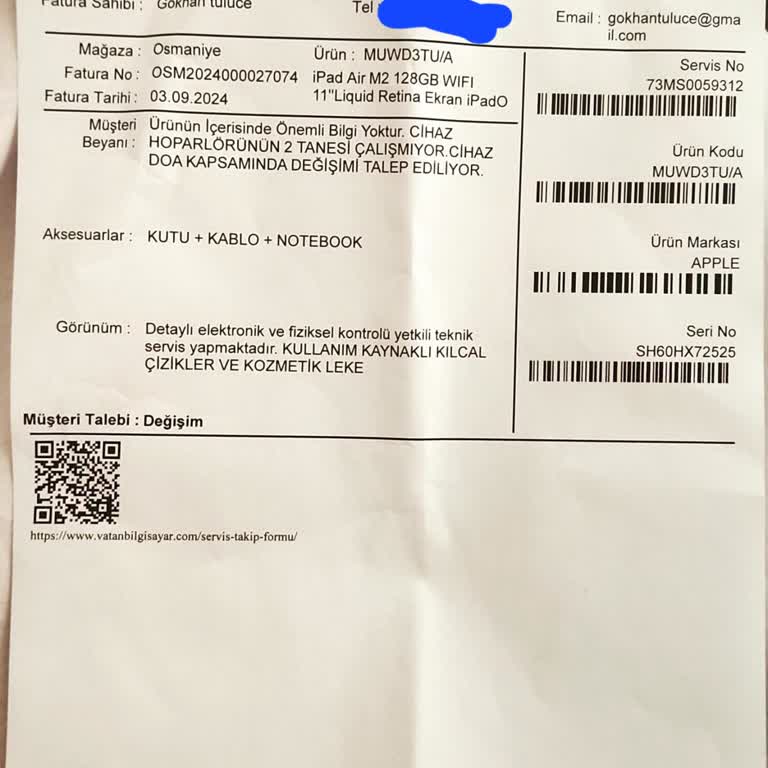 Vatan Bilgisayar Vatandan Telefon Tablet Alınmaz Apple İpad Air M2