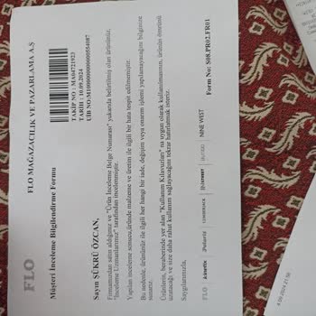 FLO Ayakkabı FLO Nun Olmayan Satış Sonrası Hizmeti