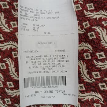 FLO Ayakkabı FLO Nun Olmayan Satış Sonrası Hizmeti