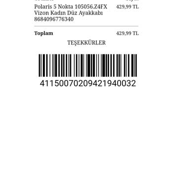 Polaris FLO Mağazasının İade Edilen Ürünün Parasının Öden. Esi Hk