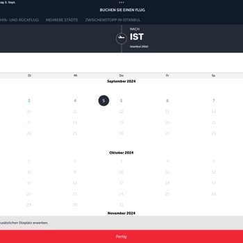 Unable to Book Turkish Airlines Strasbourg to Istanbul Flights Online