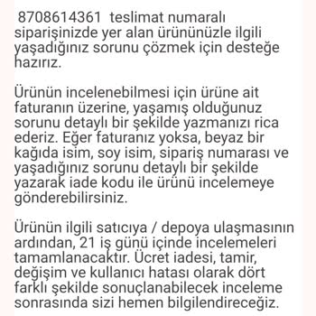 Trendyol Satıcısı Türkiye Garantili Ürünün Garantisine Ulaşamıyorum.