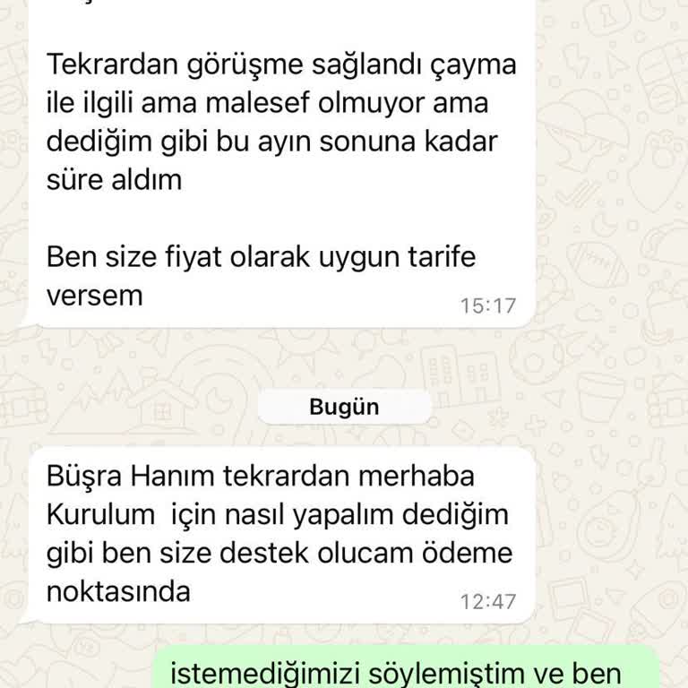 Pronet Kurulum Bedeli İade Edilmiyor