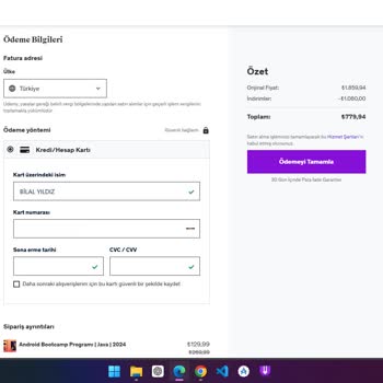 Udemy Ödeme Sorunumu Çözmüyor