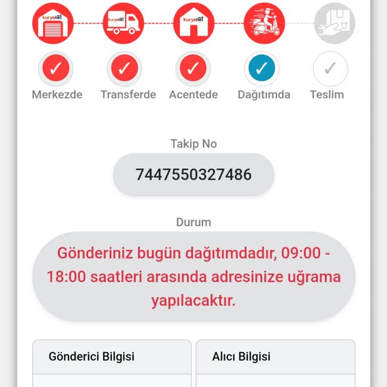 Kuryenet Kargo Şikayet Dağıtım