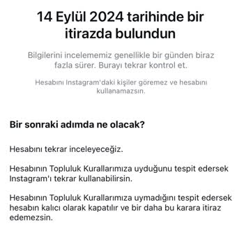 Instagram Hesabını Tekrar İnceleyeceğiz Uyarısı