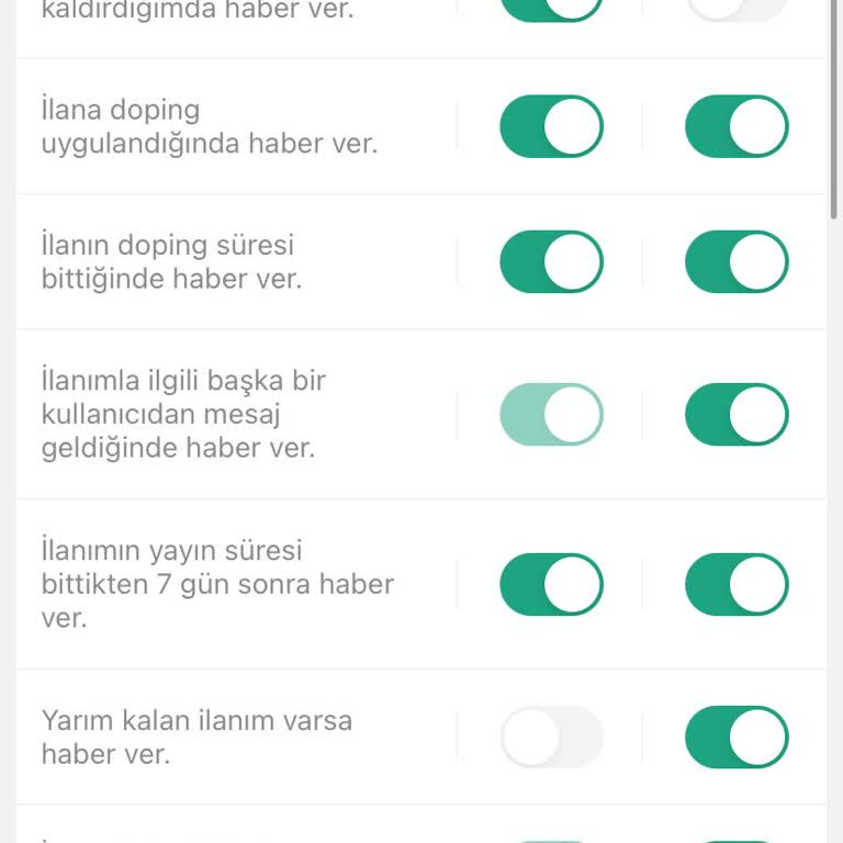 Sahibinden.com Bildirim Gelmiyor