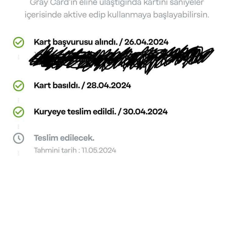 Papara Kartı 5 Aydır Teslim Etmedi