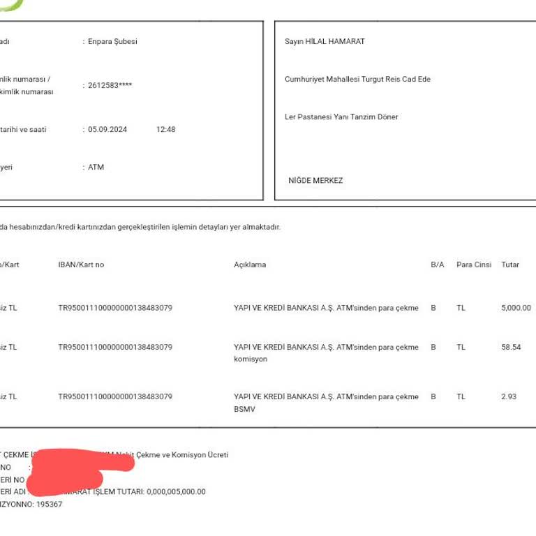 Yapı Kredi Bankası ATM Paramı Yuttu