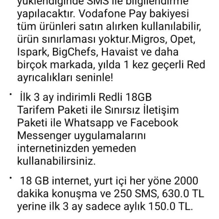 Vodafone Pay Vodafone Red Paketi Ve Pay 750 TL Kampanyası