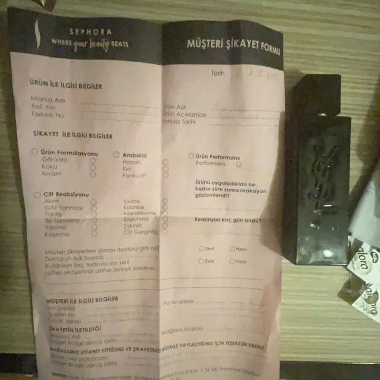 Sephora YSL Parfüm fehlende Duftintensität und Zweifel an der Originalität