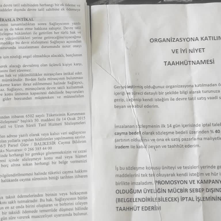 Hattuşa Vacation Thermal Club Güre Kazdağları'nda Tatil Davetiyesi İle Yaşanan Hayal Kırıklığı