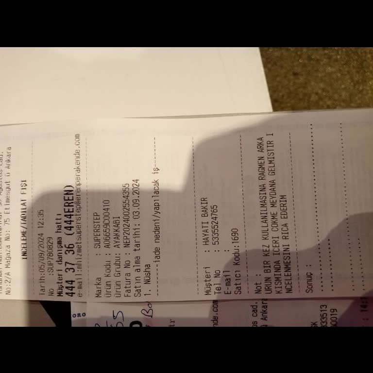 SuperStep Stepway Ayakkabıda Dikiş Hatası Ve Değişim Sorunu