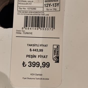 LC Waikiki Etiket Ve Kasa Fiyat Farklılığı
