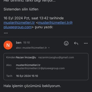 Pluxee Türkiye Müşteri Mağduriyeti Yaşıyorum