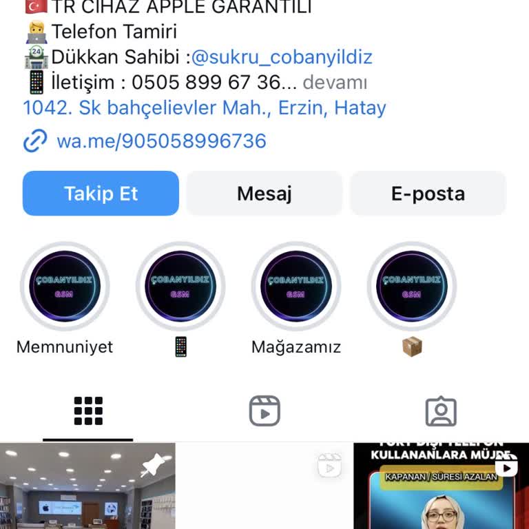 cobanyildizgsm (Instagram) Yurt Dışından Alınan Telefonun Kapanması Ve Yüksek Ücret Talebi