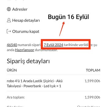 Robo Www.roboturkiye.com Araba Hava Kompresörü Sipariş Verdim Gelmiyor