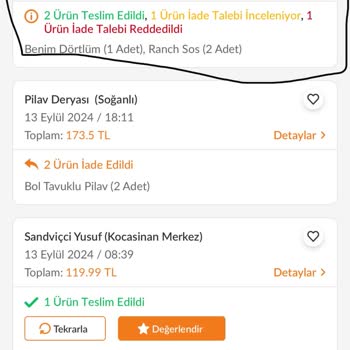 Burger King Yanlış Ürün Teslimi Ve İade Reddi
