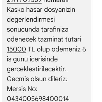 Türkiye Sigorta Kasko Asla Ödeme Yapmıyor!