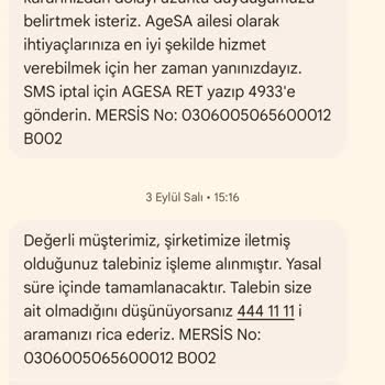 Agesa İptal Parasını Göndermiyor