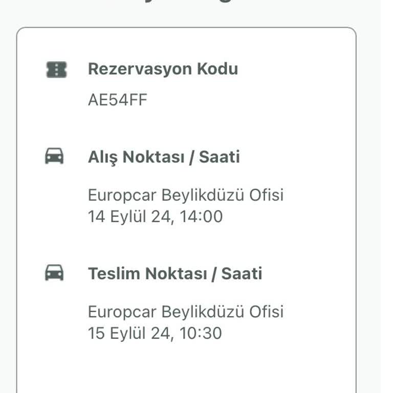 Enuygun.com Ve Europcar Rezervasyonunu Habersiz İptal Etti