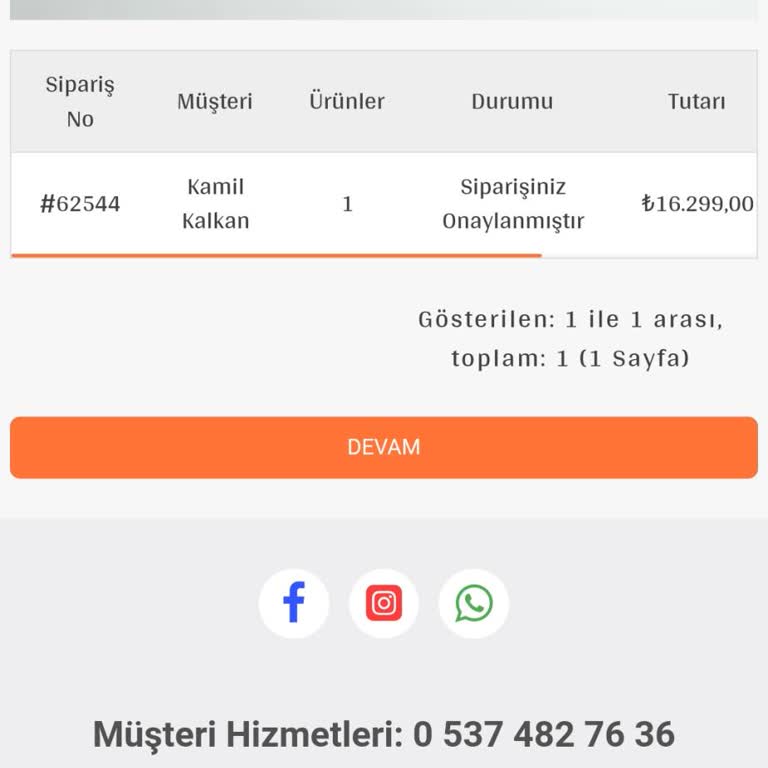 ECA Kombi Siparişi Ve Gecikmiş Kargo Sorunu