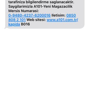 A101 Kapıda İade Sorunu