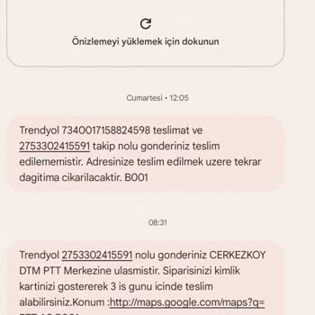 Çerkezköy PTT Dağıtım Yapmıyor