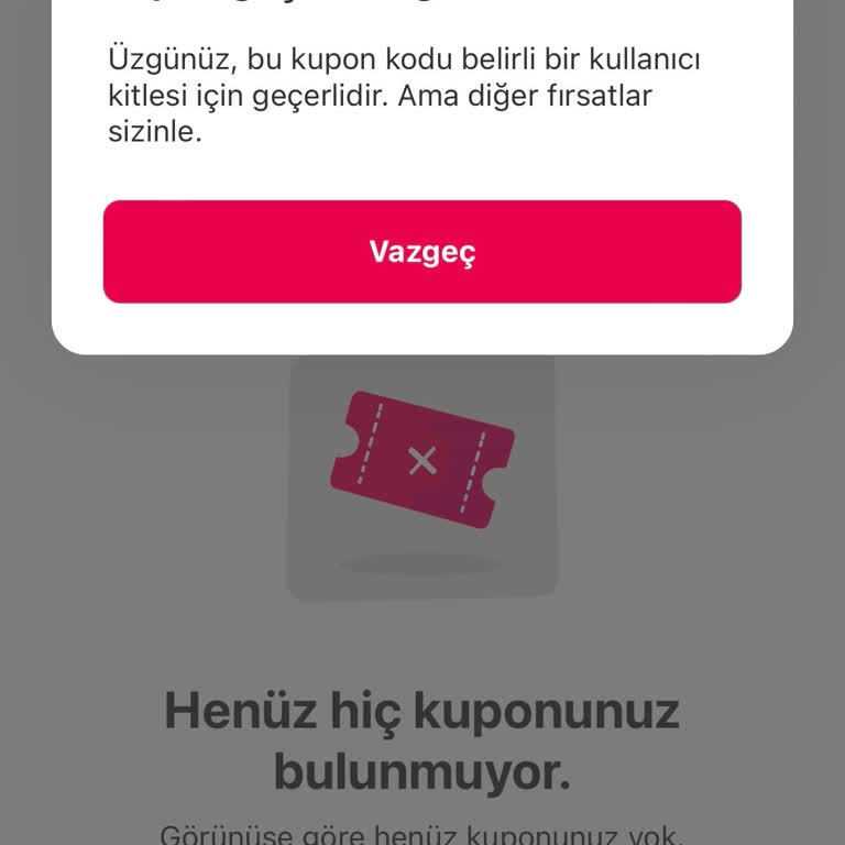 Yemeksepeti Garanti Bankası Kampanyasını Kullandırmıyor