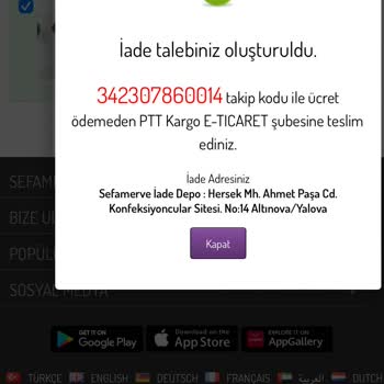 Www.Sefamerve.com Para İadesi Vermiyor