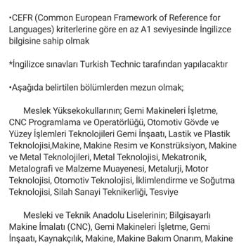 THY Turkish Technic Tdp Alımında Uçak Teknoloji Bölümüne Yer Vermemesi